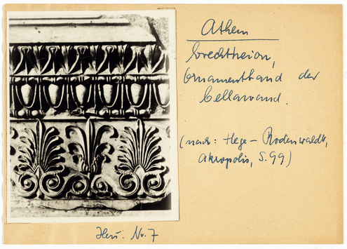 Vorschaubild Athen: Erechtheion, Ornament der Cellawand (Diakartei) 